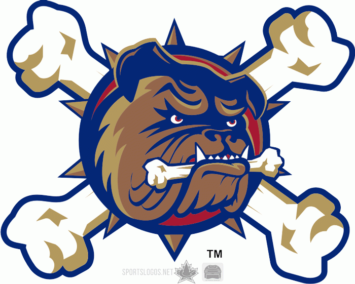 Hamilton Bulldogs 2015 16 Alternate Logo iron on paper